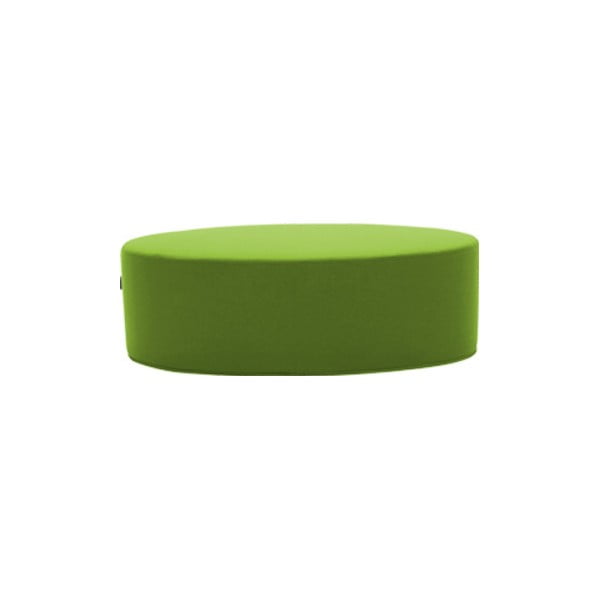 Zelený puf Softline Bon-Bon Felt Melange Green, délka 120 cm