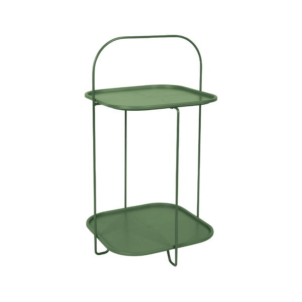Tmavě zelený odkládací stolek Leitmotiv Trays