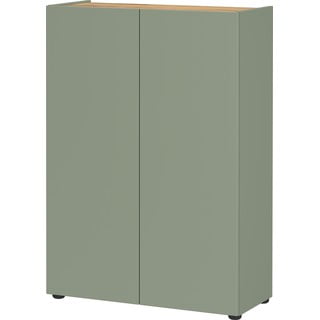 Světle zelený botník v dekoru dubu 74x105x33 cm Alviano – Germania