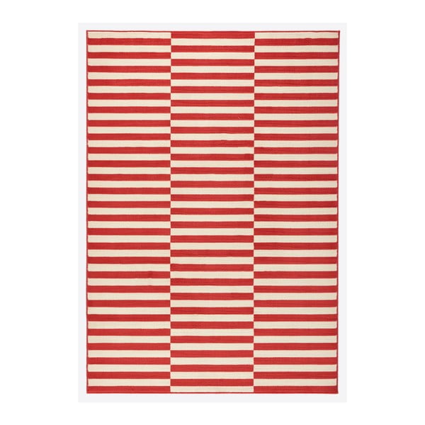 Červeno-bílý koberec Hanse Home Gloria Panel, 120 x 170 cm