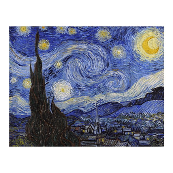 Obraz Vincenta van Gogha - Starry Night, 70x55 cm