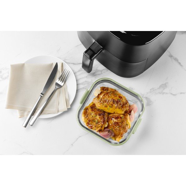 Skleněná forma do horkovzdušné fritézy 18,5x17,5 cm – Lékué-image-4