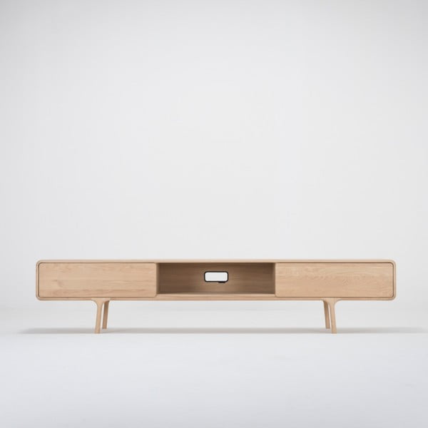 TV komoda z masivního dubového dřeva se 2 zásuvkami Gazzda Fawn-image-3