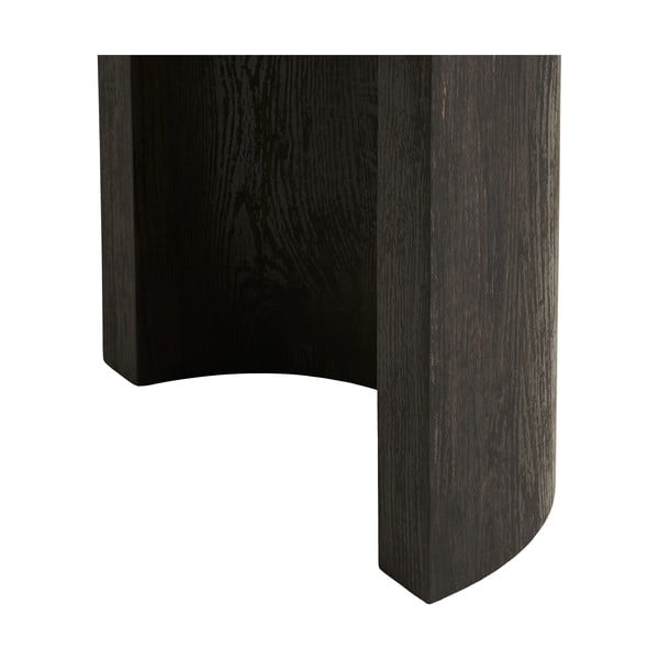 Tmavě hnědý konzolový stolek v dekoru dubu 38x114 cm Bibione – House Nordic-image-3