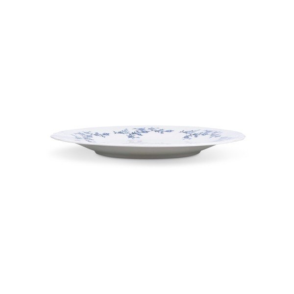 Bílý/modrý servírovací porcelánový talíř ø 32 cm Retro – BonBistro-image-4