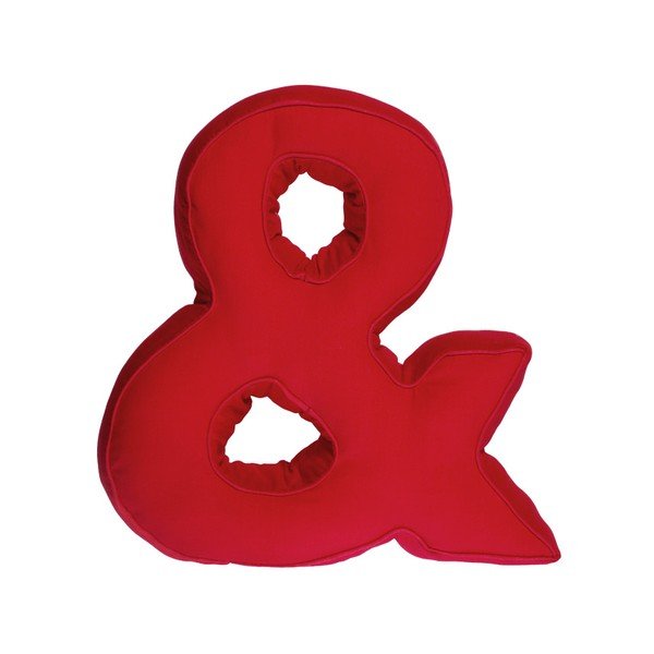 Látkový polštář "&"