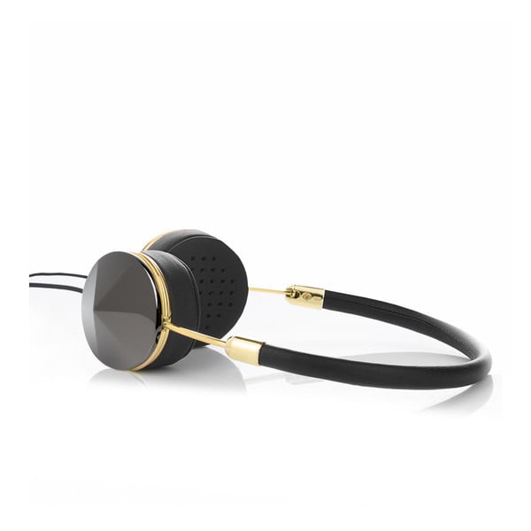 Černá sluchátka s detaily ve zlaté barvě Frends Taylor Layla