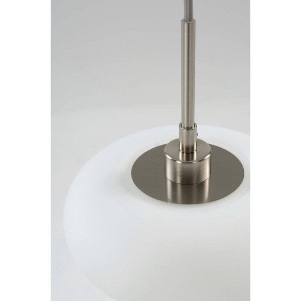Bílé/v matně stříbrné barvě závěsné svítidlo z opálového skla ø 20 cm Thalia – Jotex-image-4