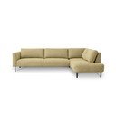 Okrově žlutá rohová pohovka (pravý roh) Hero – Scandic