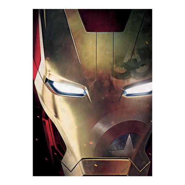 Nástěnná cedule Civil War Divided We Fall - Iron Man