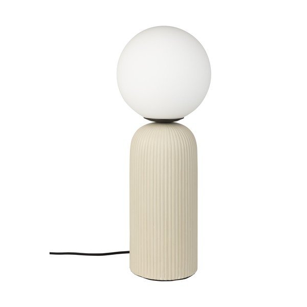 Béžová keramická stolní lampa se skleněným stínidlem (výška 53 cm) Dash – Zuiver