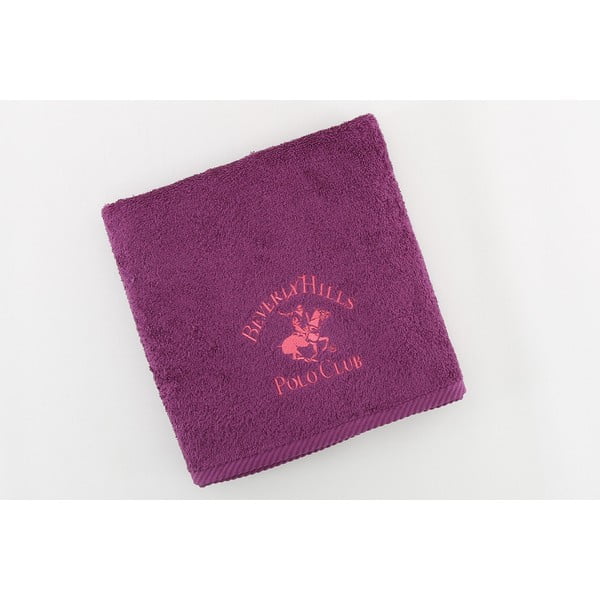 Bavlněný ručník BHPC 50x100 cm, fialovo-růžový