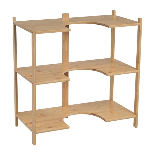 Bambusová skříňka pod umyvadlo v přírodní barvě 60x60 cm – Casa Selección-image-1