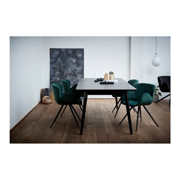 Zelené čalouněné jídelní křeslo s područkami Gaia – DAN-FORM Denmark-image-1