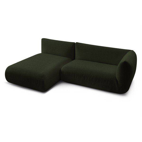 Zelená manšestrová rohová pohovka (levý roh) Lecomte – Bobochic Paris-image-4