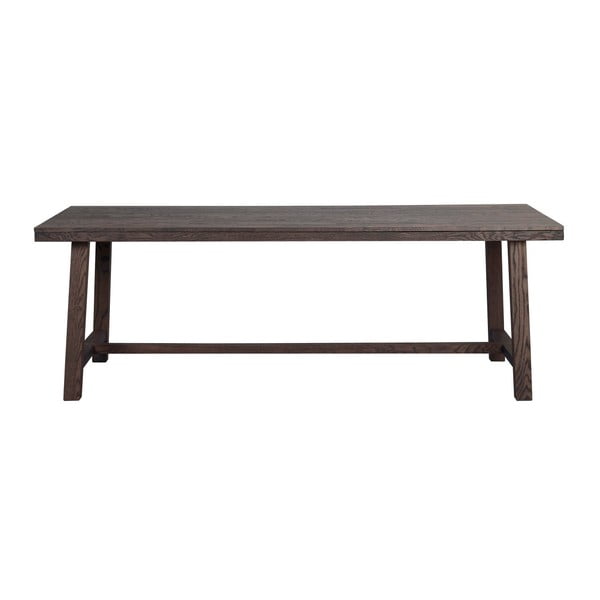Tmavě hnědý dubový jídelní stůl Rowico Brooklyn, 220 x 95 cm-image-4