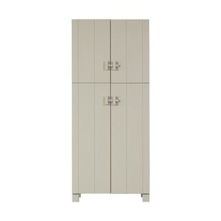 Světle šedá šatní skříň z borovicového dřeva 90x210 cm Mees – Basiclabel 