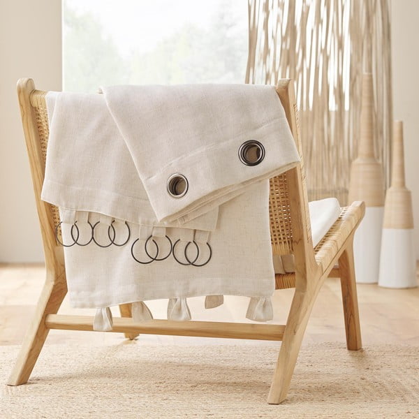 Béžový závěs 140x240 cm Pauline – douceur d'intérieur-image-4