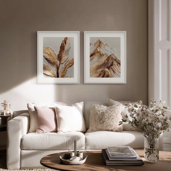 Tištěný obraz s rámem 40x50 cm Golden Strelitzia – Styler-image-1