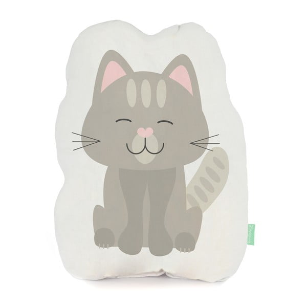 Polštářek z čisté bavlny Happynois Kitty, 40 x 30 cm