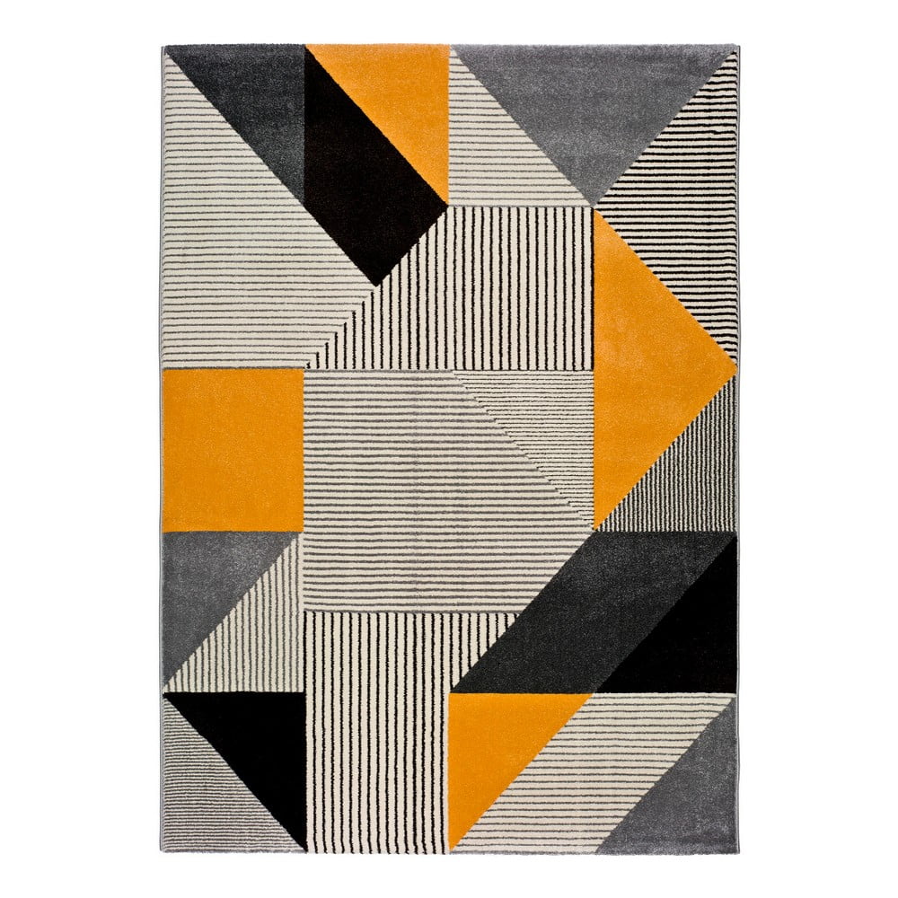 Oranžovo-šedý koberec Universal Gladys Duro, 60 x 120 cm