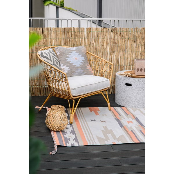 Oboustranný venkovní koberec z recyklovaného plastu Green Decore Aztec, 90 x 150 cm-image-1