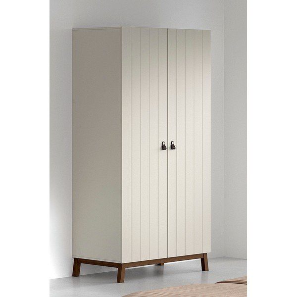 Béžová dětská šatní skříň 99x196x58 cm Sezane – Vipack-image-1