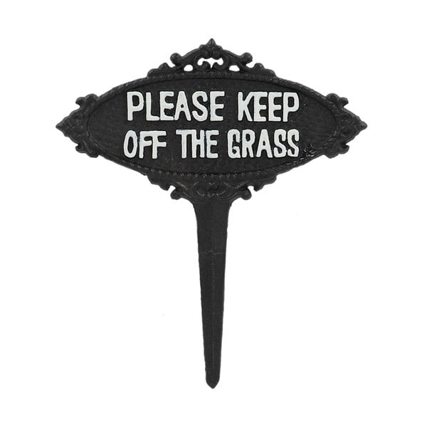 Kovový zahradní zápich Please Keep off the Grass – Esschert Design