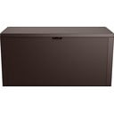 Tmavě hnědý zahradní úložný box Emily – Keter