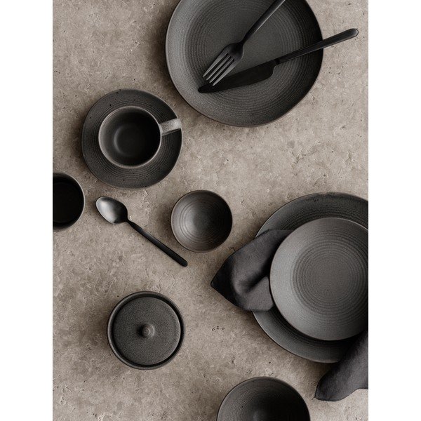 Tmavě hnědá keramická miska ø 8 cm KUMI – Blomus-image-1