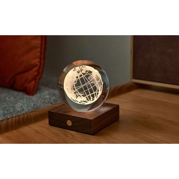 Tmavě hnědá světelná dekorace na USB Amber – Gingko-image-3