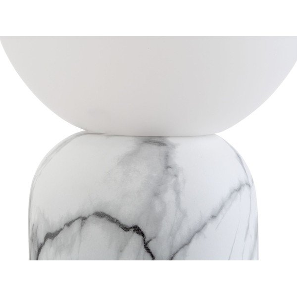 Bílá stolní lampa v mramorovém dekoru Leitmotiv Gala, výška 32 cm-image-3