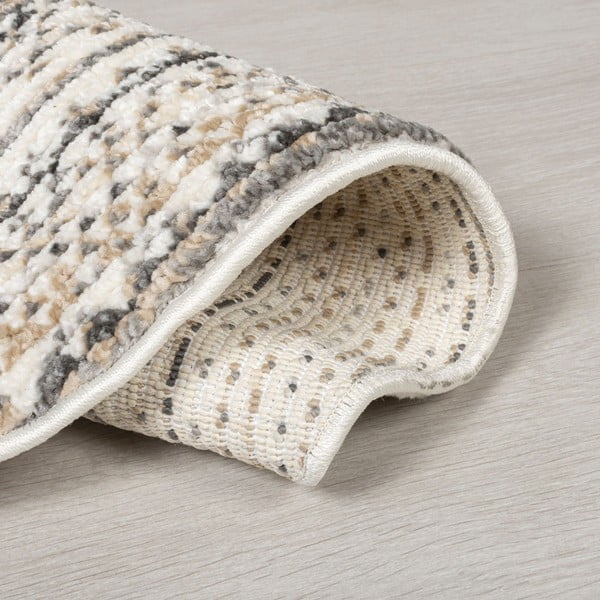 Béžový kulatý koberec 140x140 cm Camino – Flair Rugs-image-2