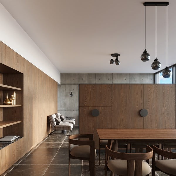 Černé stropní svítidlo ø 15 cm Grande – Sollux-image-1