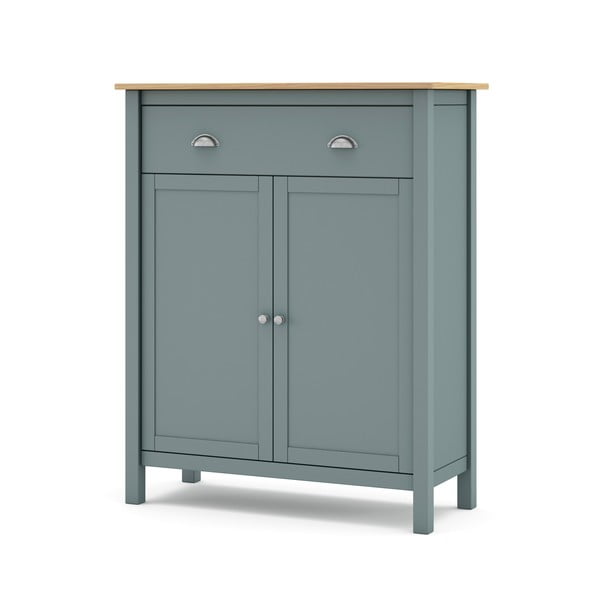 Komoda šedozelená z borovicového dřeva 90x110x40 cm Misti – Marckeric-image-2