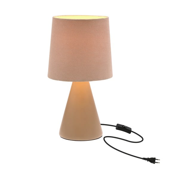 Béžová stolní lampa s textilním stínidlem (výška 24,5 cm) Satti – Candellux Lighting-image-4