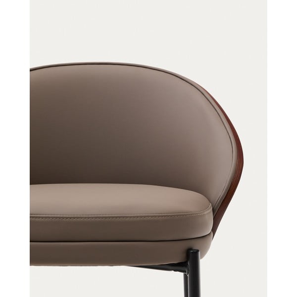 Hnědá barová židle (výška sedáku 65 cm) Eamy – Kave Home-image-3