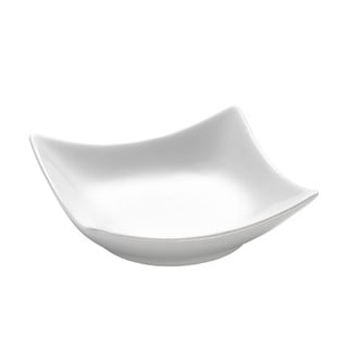 Bílá porcelánová miska Maxwell & Williams Basic Wave, 10,5 x 10,5 cm