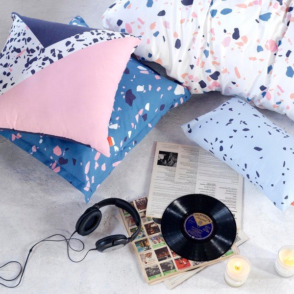 Bavlněný povlak na polštář Blanc Terrazzo, 60 x 60 cm-image-2