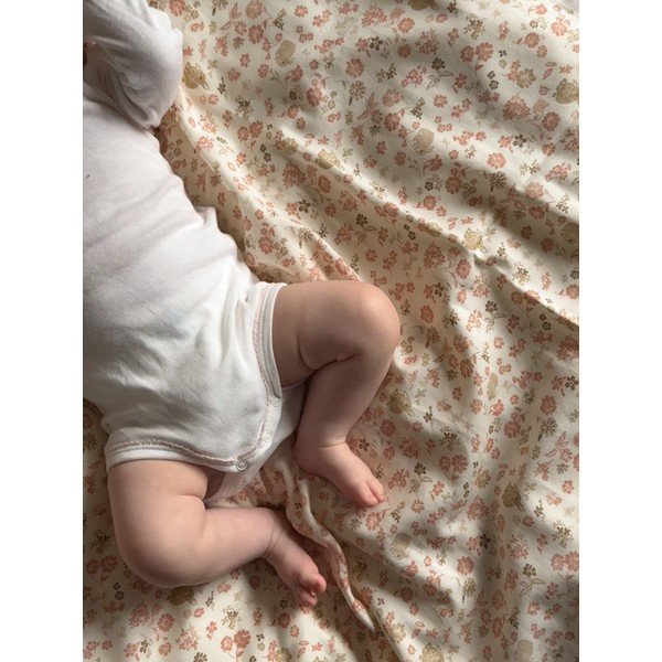 Béžové dětské povlečení do postýlky z Bio bavlny 70x100 cm Augusta – Cam Cam Copenhagen-image-4