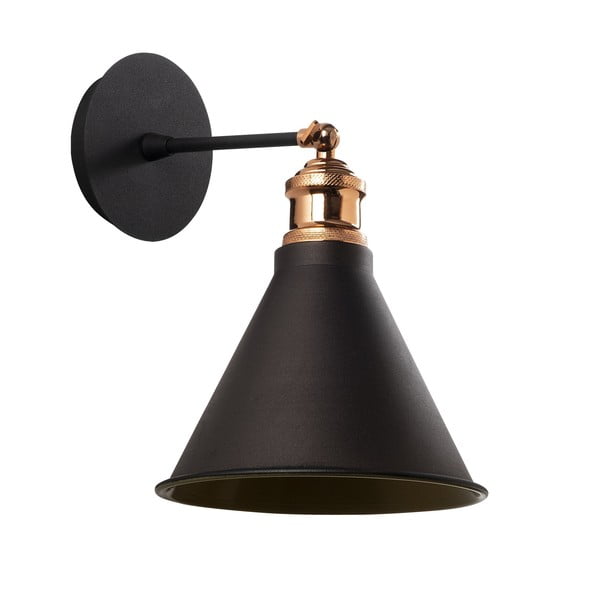 Černé/ve zlaté barvě nástěnné svítidlo ø 20 cm Tramino – Opviq lights-image-2