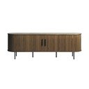 Hnědý TV stolek v dekoru dubu 180x56x45 cm Nola – Unique Furniture