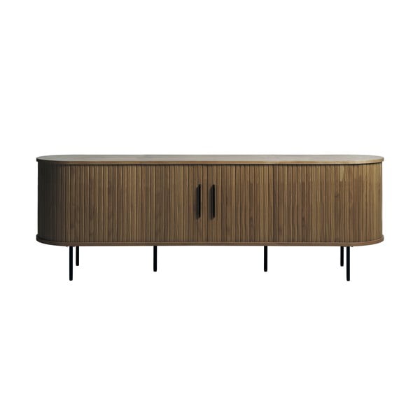 Hnědý TV stolek v dekoru dubu 180x56x45 cm Nola – Unique Furniture
