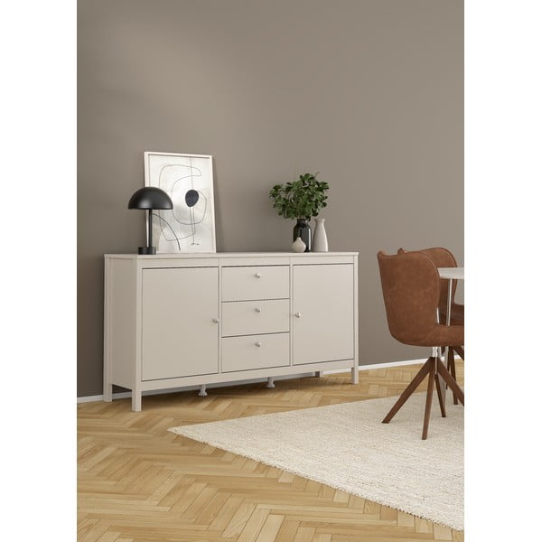 Šedobéžová komoda 152x80x38 cm Madrid – Tvilum-image-3