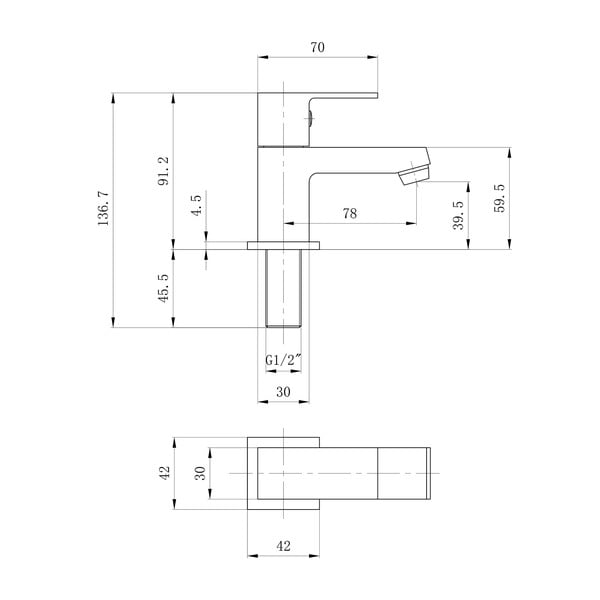 Umyvadlový ventil v leskle stříbrné barvě Small – Sapho-image-2
