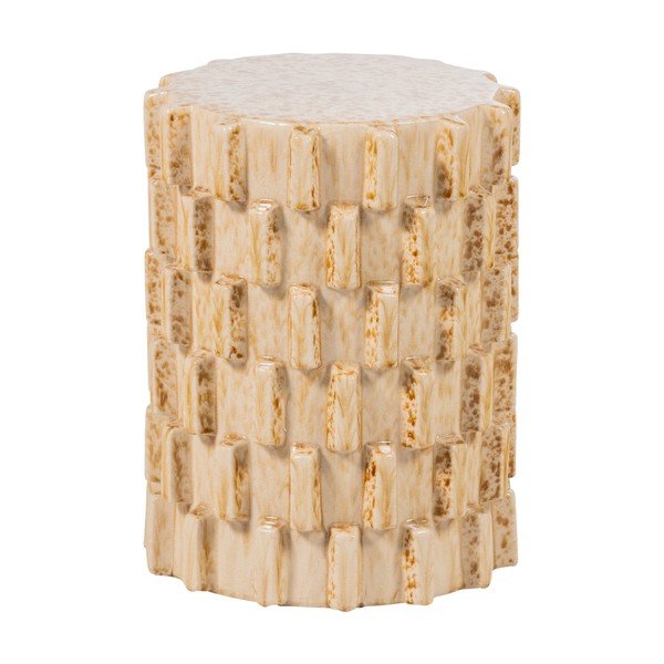 Keramický kulatý odkládací stolek ø 35 cm Axu – WOOOD