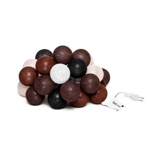 Hnědý světelný řetěz s LED žárovkami Bonami Essentials, 15 světýlek