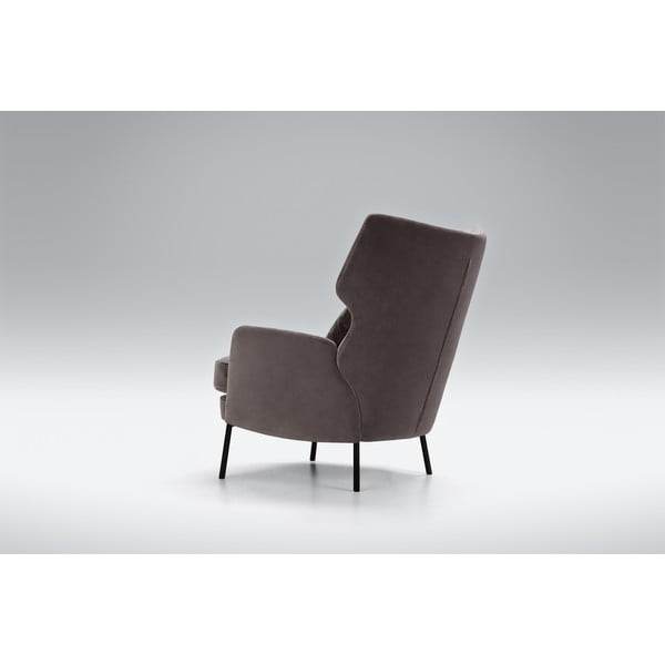 Tmavě šedé křeslo ušák Alex - Sits-image-1