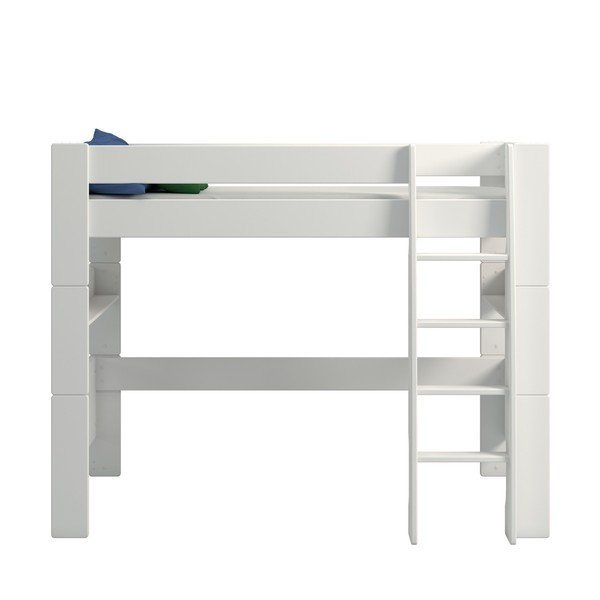 Bílá vyvýšená dětská postel 90x200 cm Steens for Kids - Tvilum-image-1