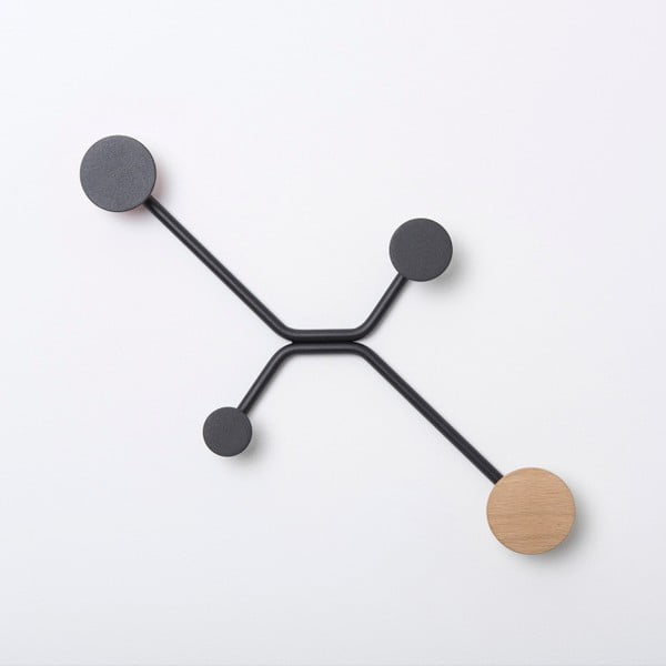 Černý nástěnný věšák Gazzda Hook-image-4